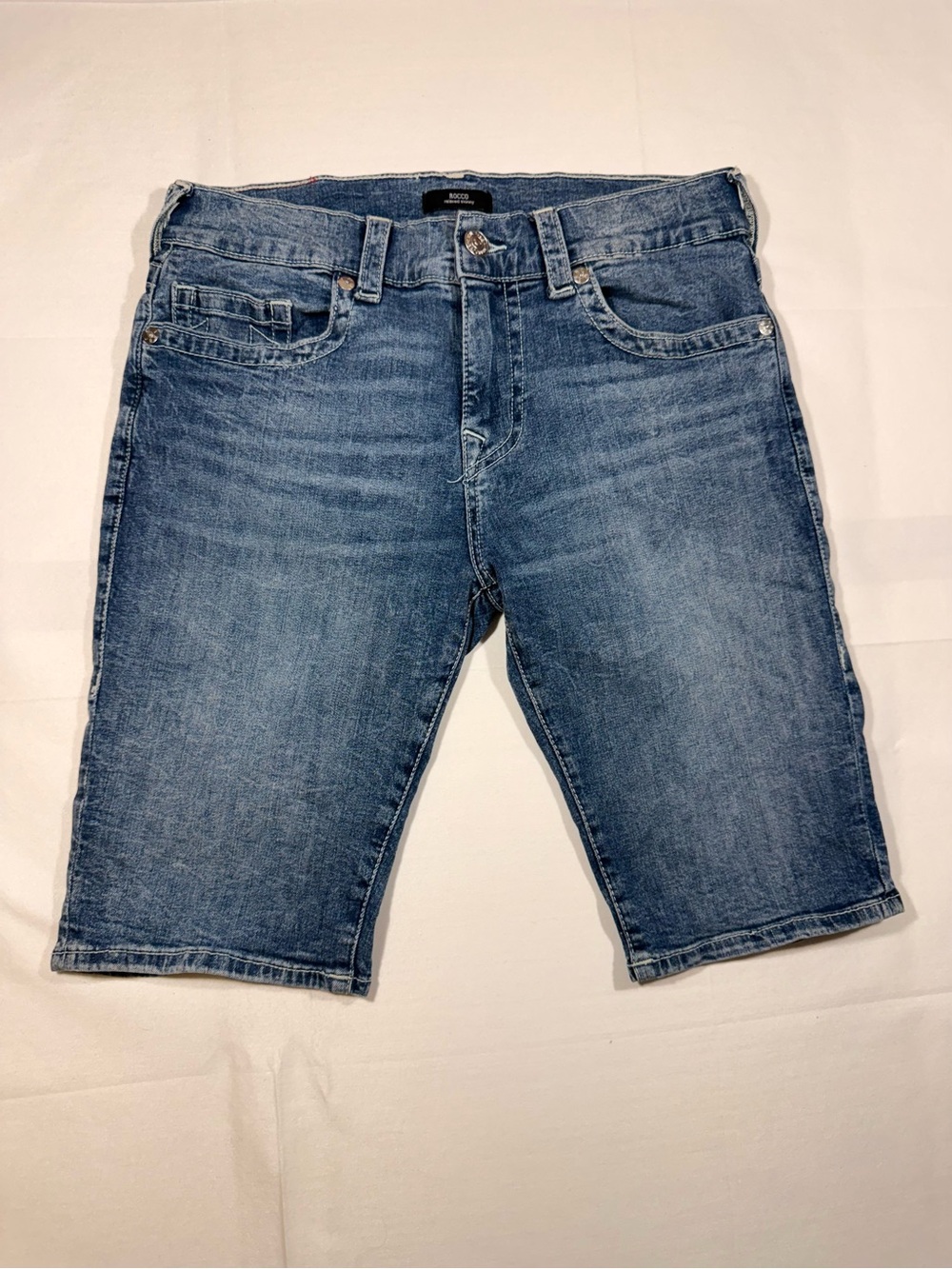True Religion Light Blue Denim Jean Shorts